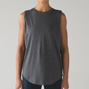 Lululemon Brunswick Muscle Tank | Heathered Pitch Grey | Size 8